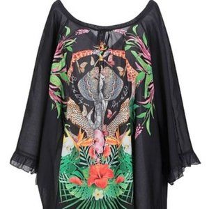 4Giveness Black Caftan Shirt -  M/L NWT